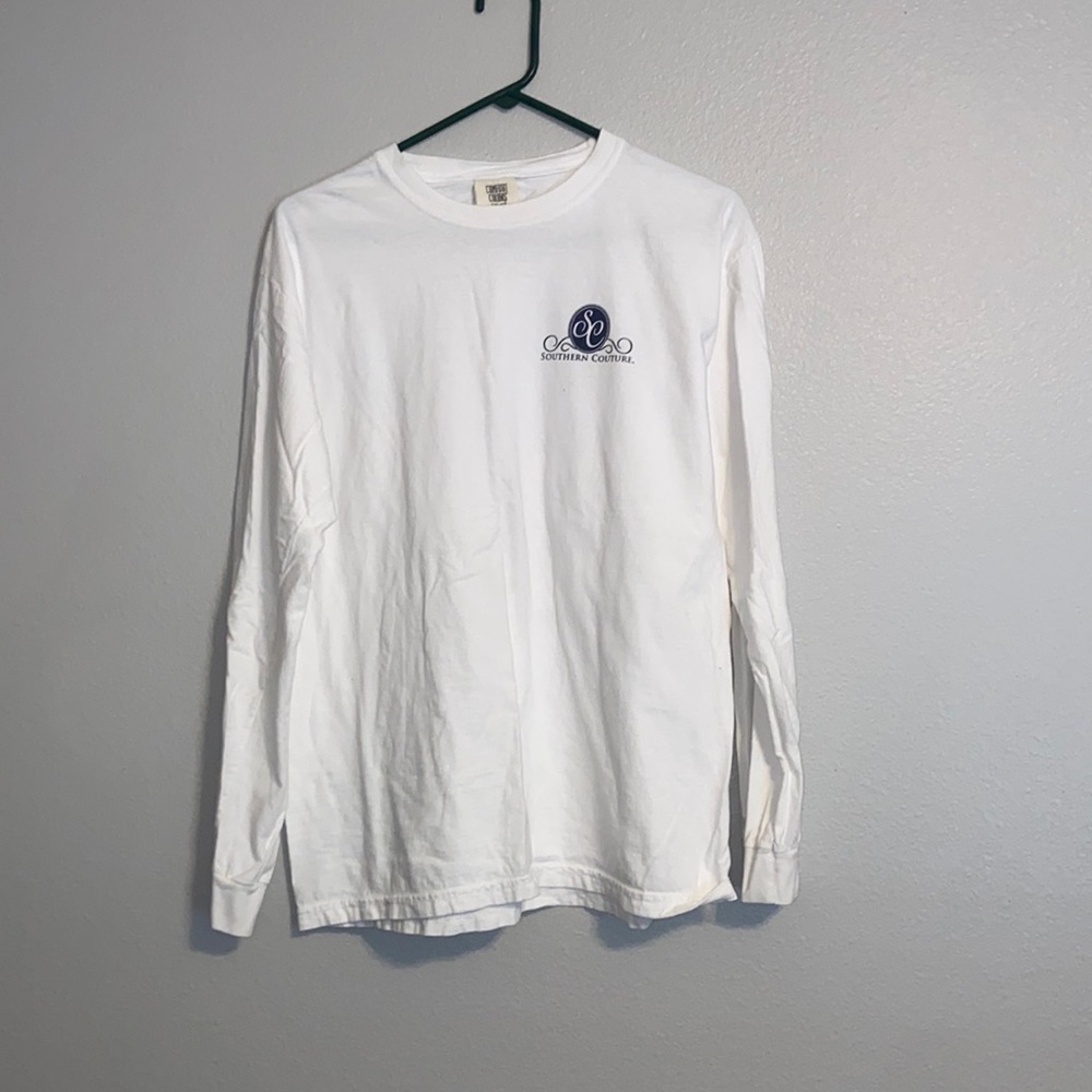 White Southern Couture long sleeve tee